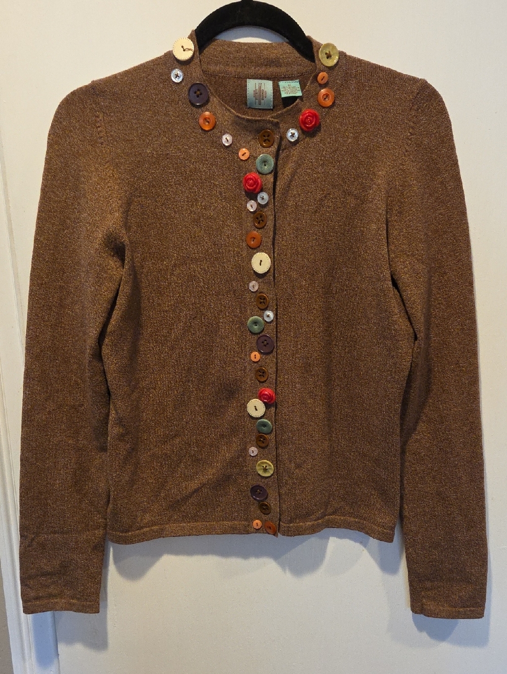 HWR Anthropologie Button Trim Cardigan M